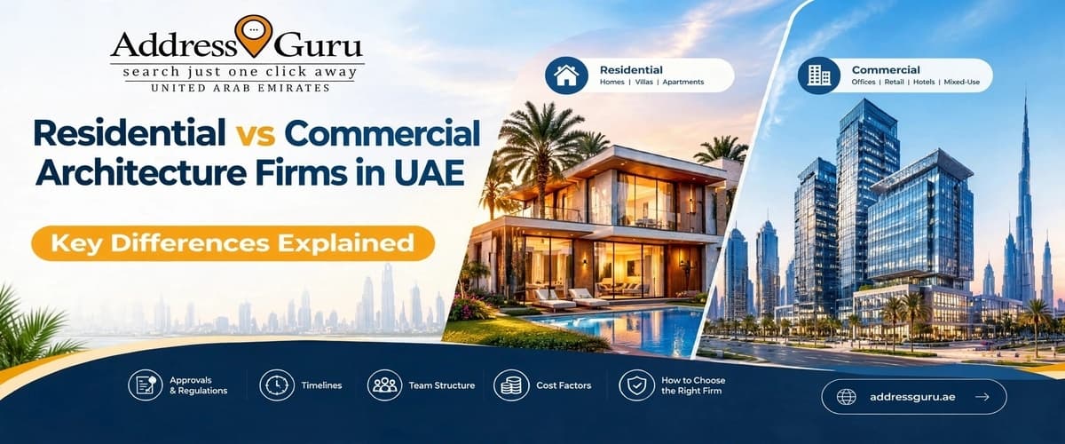 Residential vs Commercial Architecture Firms in UAE: Key Differences Explained