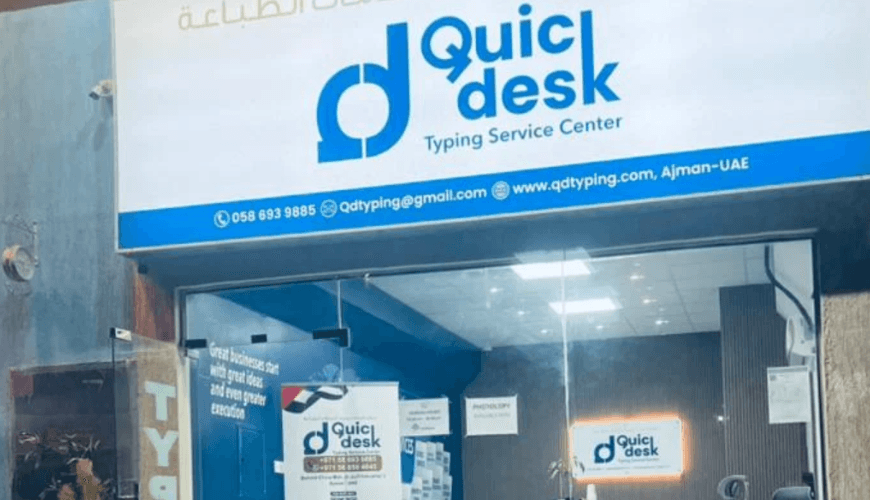 Quick Desk Typing Services Center 3