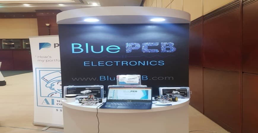 Blue PCB Electronics 1