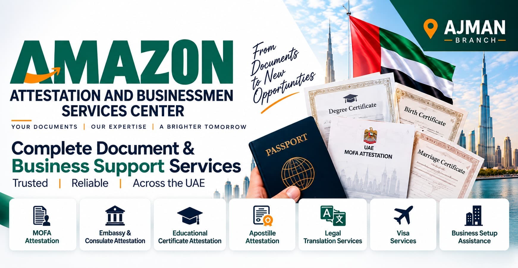 Amazon Attestation and Businessmen Services Center 1