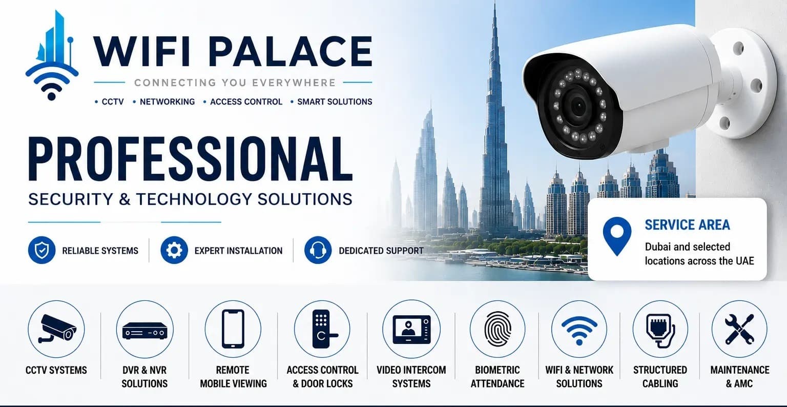 WiFi Palace Security Systems | CCTV Installation Dubai 3